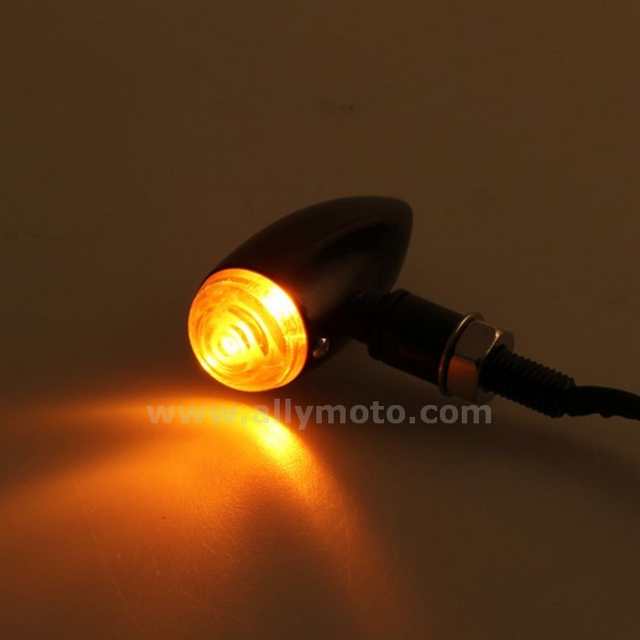 29 Alloy Yellow Led Turn Signal Indicator Light Lamp Bulb Shell@2